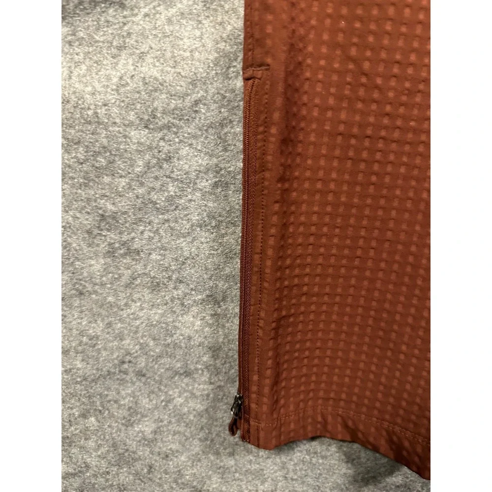 Eddie Bauer First Ascent Mens Large RustBrown Grid Technical Hiking Jogger Pants